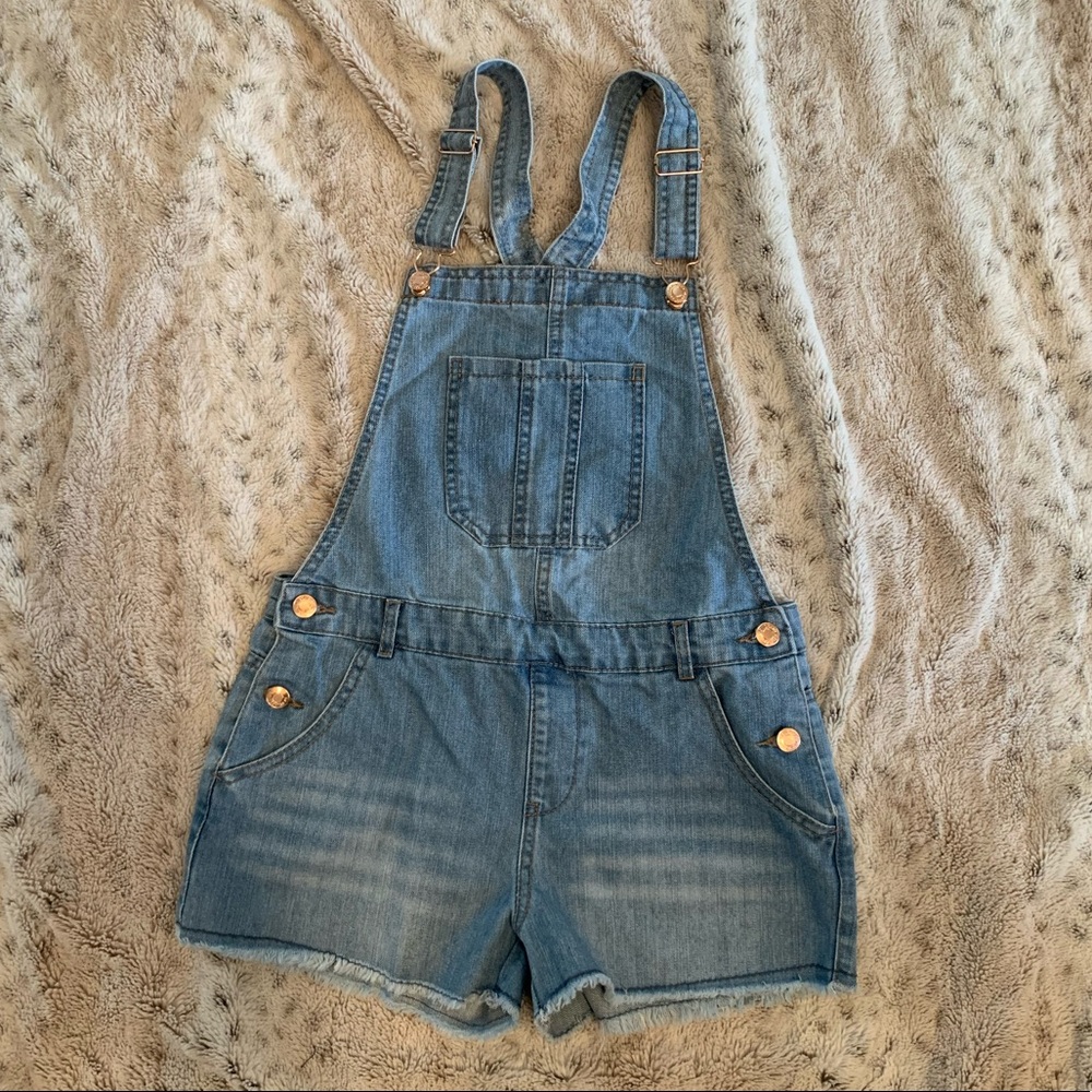 Primark denim short overalls